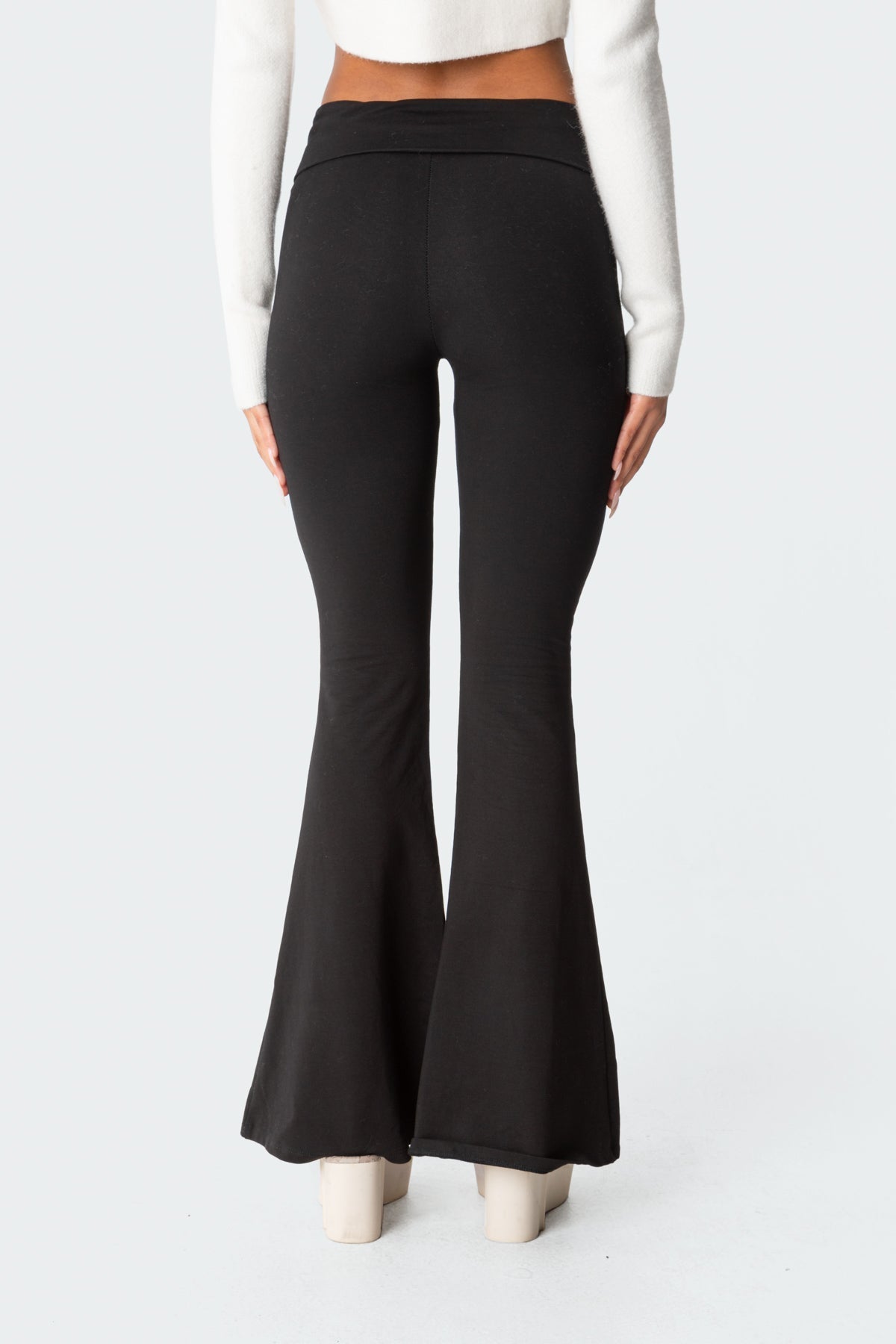 Naomi Foldover Flared Leggings