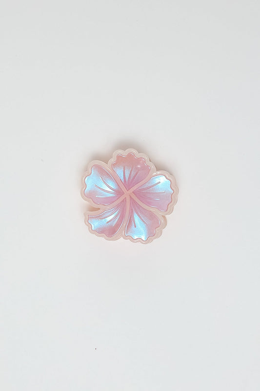 Iridescent Flower Claw Clip