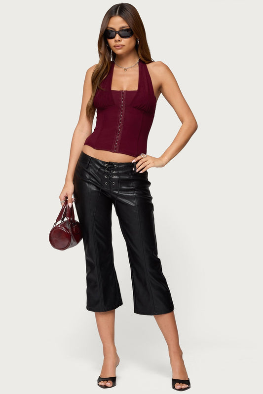 Rosalina Mesh Halter Corset
