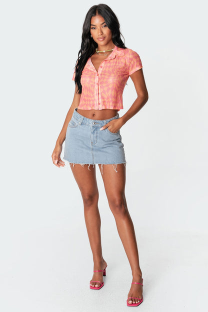 Morphy Mesh Button-Up Shirt