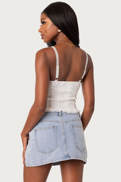 Lacey Knit Tank Top
