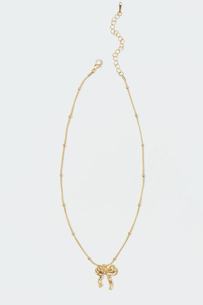 Put A Bow On It Necklace