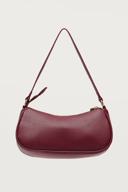 Zinnia Faux Leather Buckle Bag