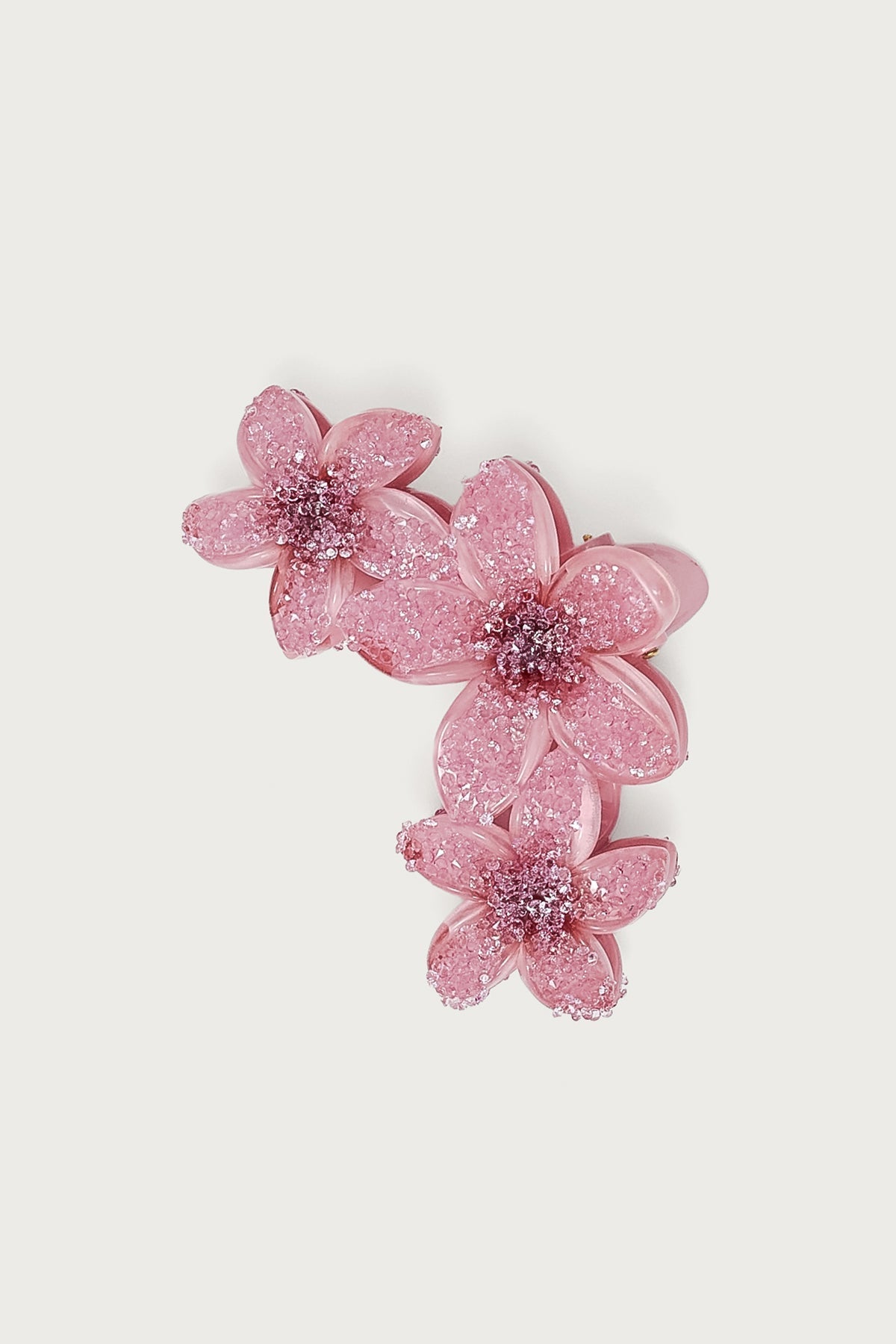 Faux Crystal Flower Hair Clip