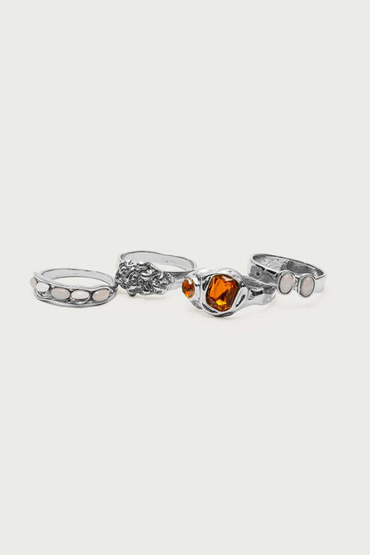 Mixed Gemstone Ring Pack