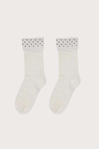 Pointelle Polka Dot Socks