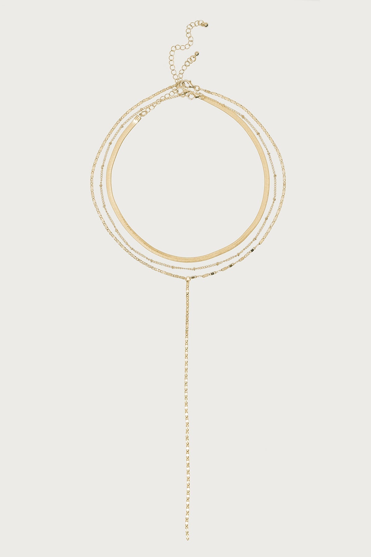 Golden Girl Layered Cascading Chain Necklace