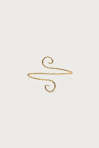 Spiral Twisted Arm Cuff