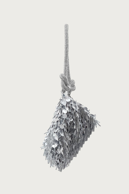 Knotted Rhinestone Stud & Sequin Bag