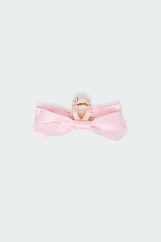 Satin Effect Bow Hair Clip