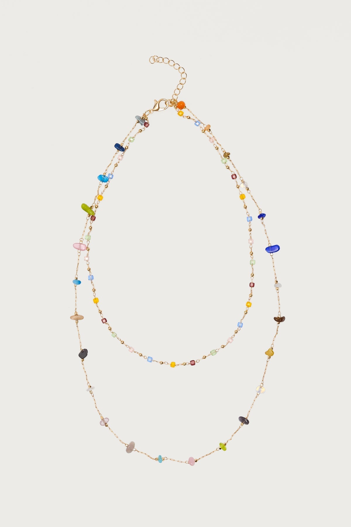 Layered Mixed Stone Necklace
