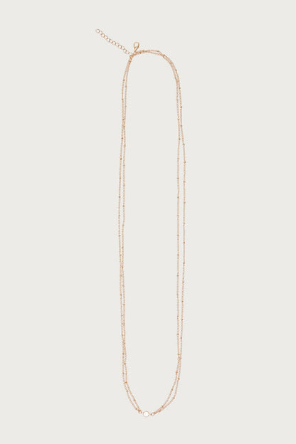 Rhinestone Pendant Layered Belly Chain