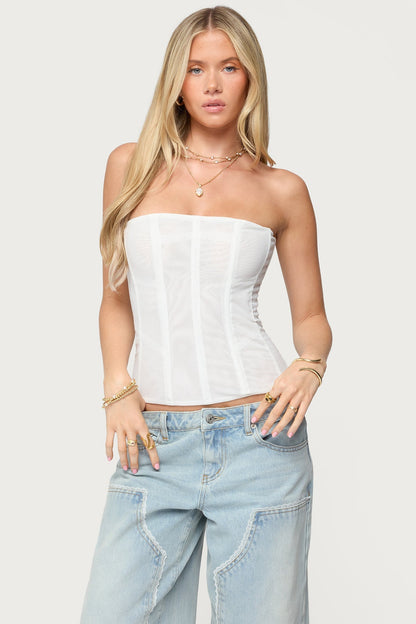 Reed Sheer Mesh Corset