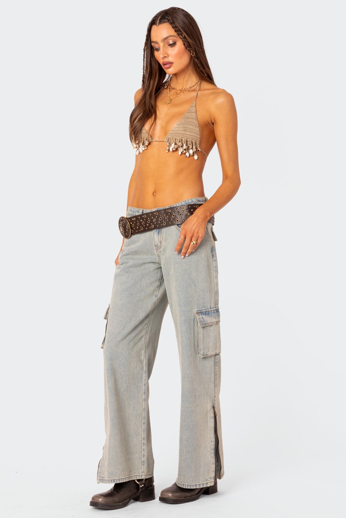 Aruba Beaded Crochet Bra Top