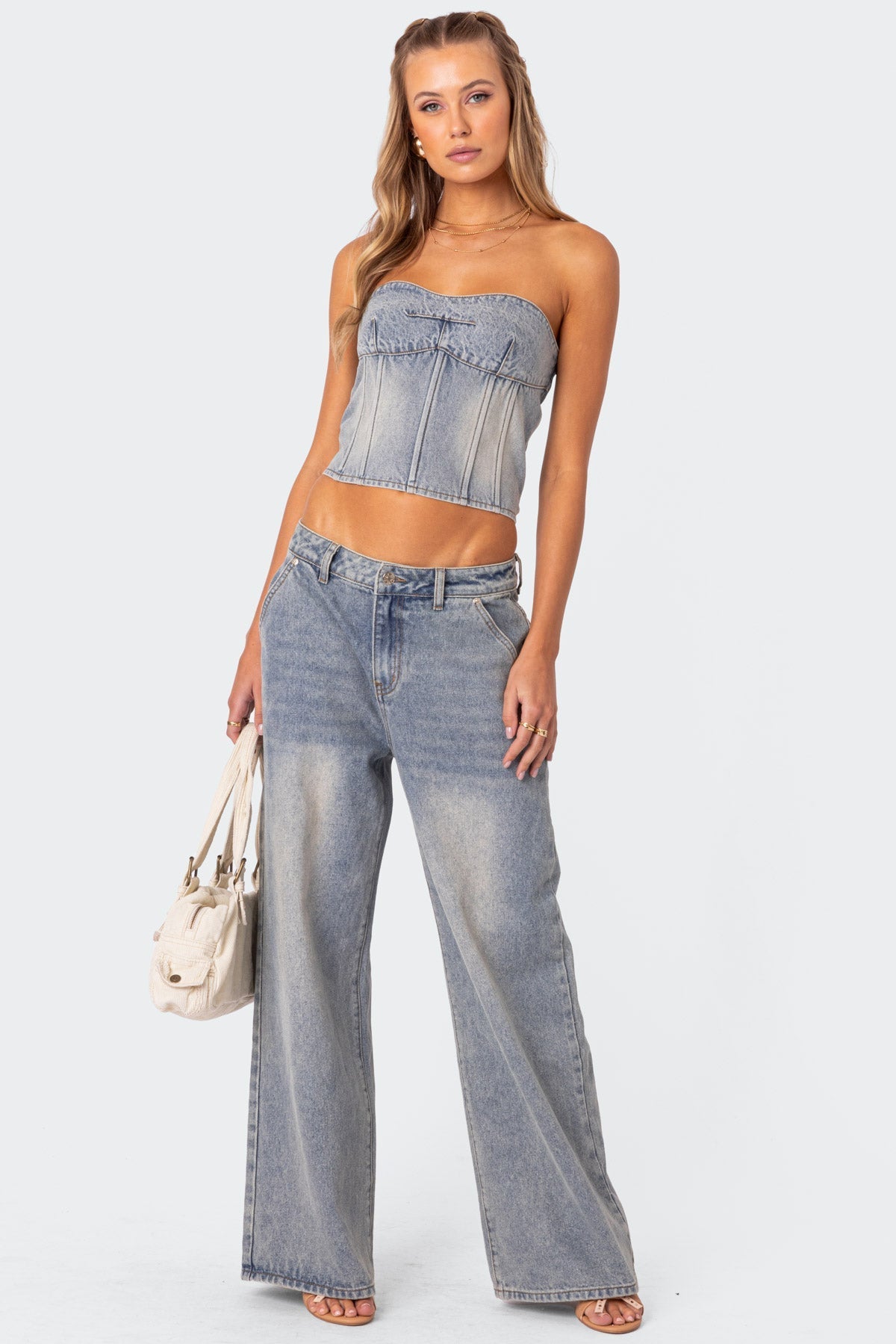 Myla Washed Low Rise Baggy Jeans