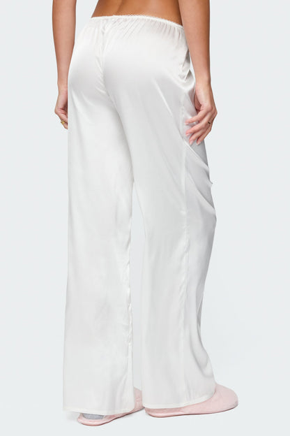 Izabella Satin Effect Pants