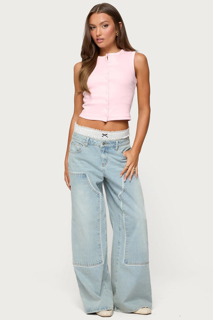 Basel Button Up Tank Top