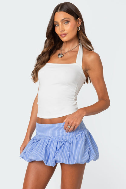 Marisol Straight Neck Halter Top
