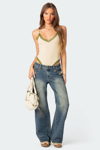 Doll House Washed Low Rise Baggy Jeans