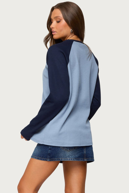 Me Time Oversized Waffle Top