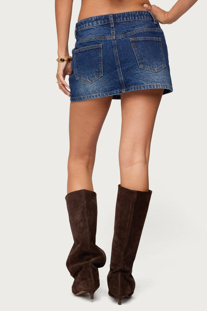 Chiara Denim Micro Skirt