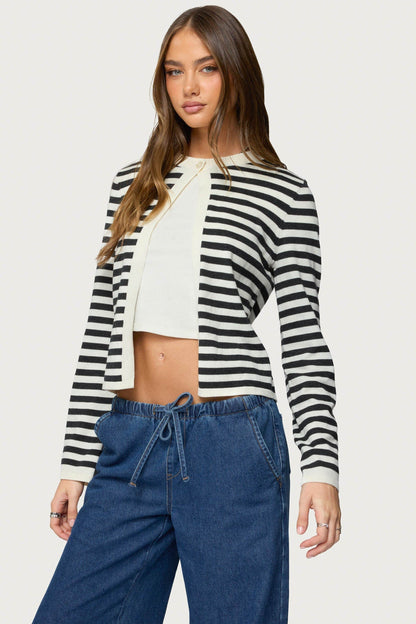 Jenie Split Front Knit Cardigan
