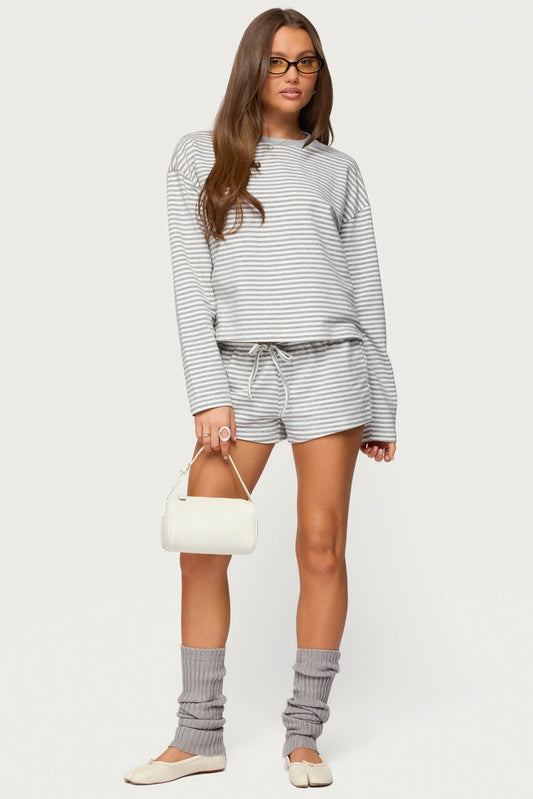 Jainee Striped Long Sleeve T Shirt
