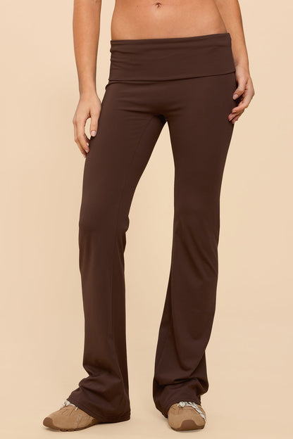 Oriane Foldover Flared Leggings