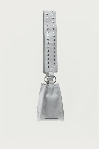 Studded Strap Faux Leather Bag