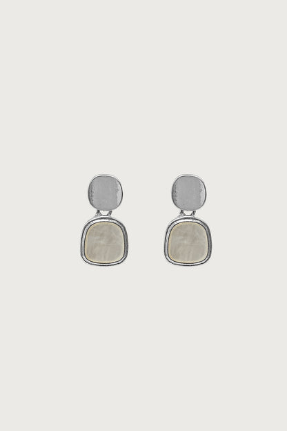 Iridescent Stone Dangle Earrings