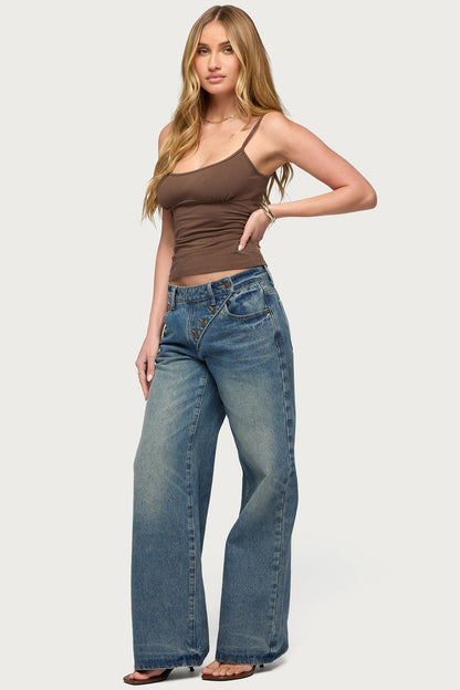 Nancie Lace Up Tank Top