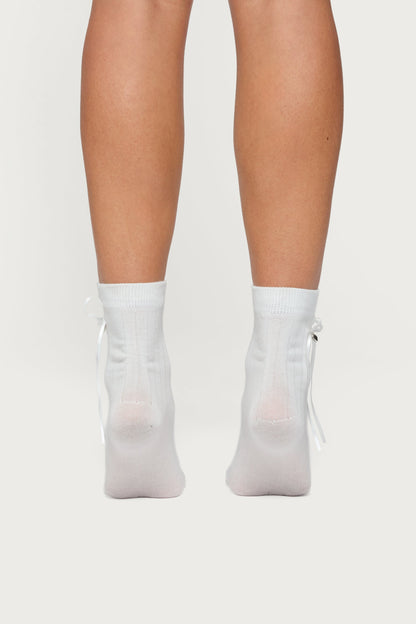 Bow & Heart Socks