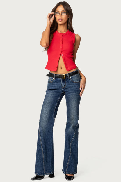 Basel Button Up Tank Top