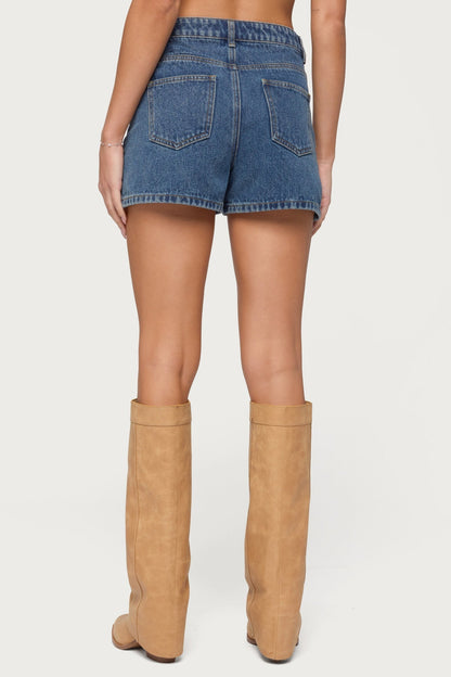 Milena High Rise Denim Shorts