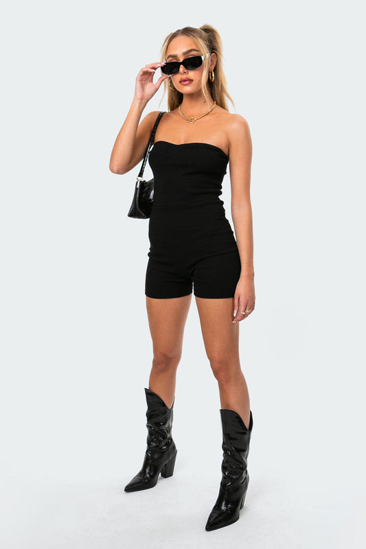 Sweetheart Ribbed Jumpsuit