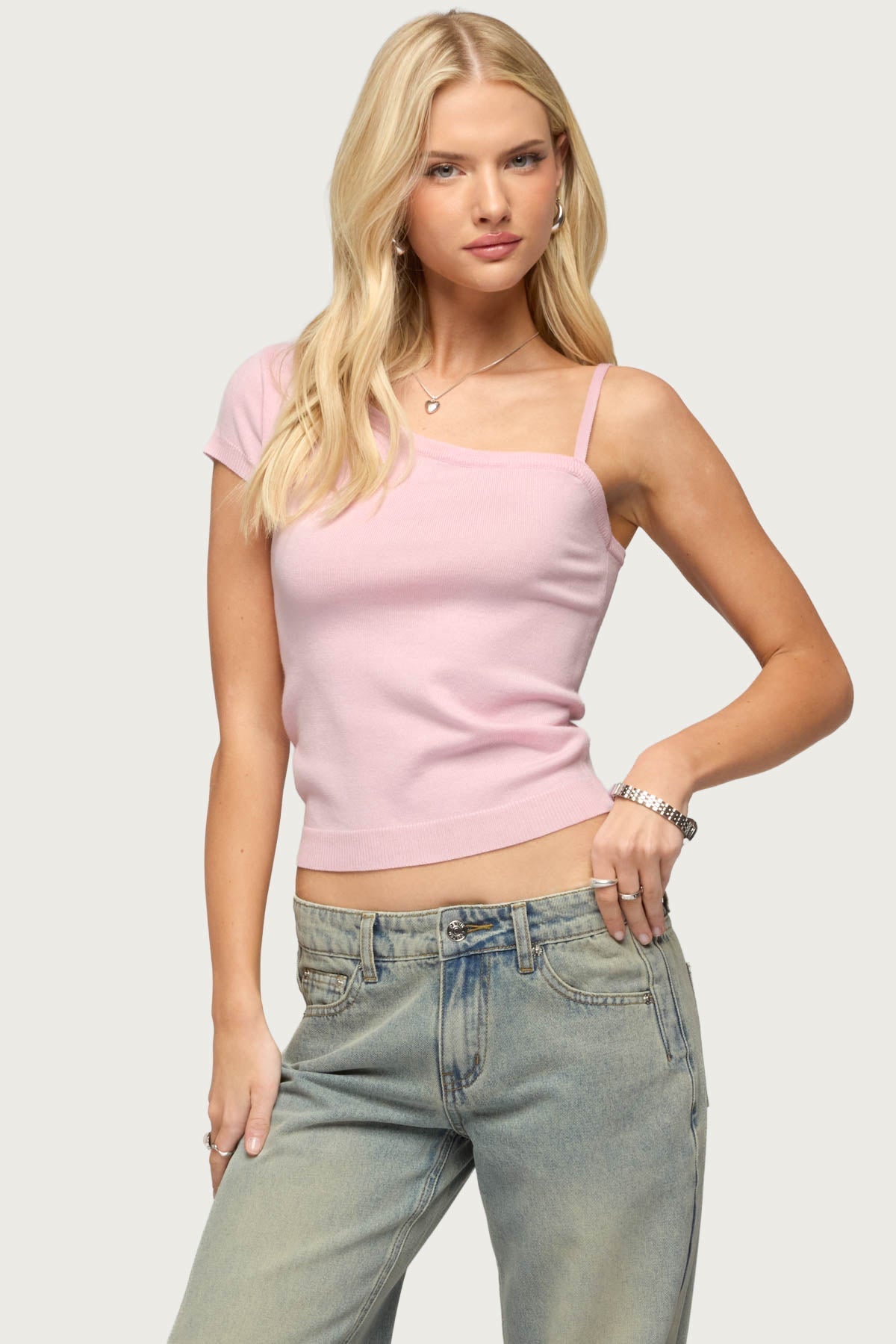 Lorelai Asymmetric Knit Top